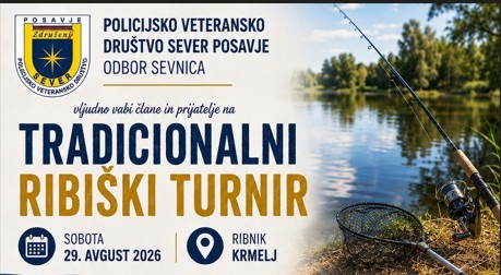 Vabilo na tradicionalni ribiški turnir-29. 8. 2026